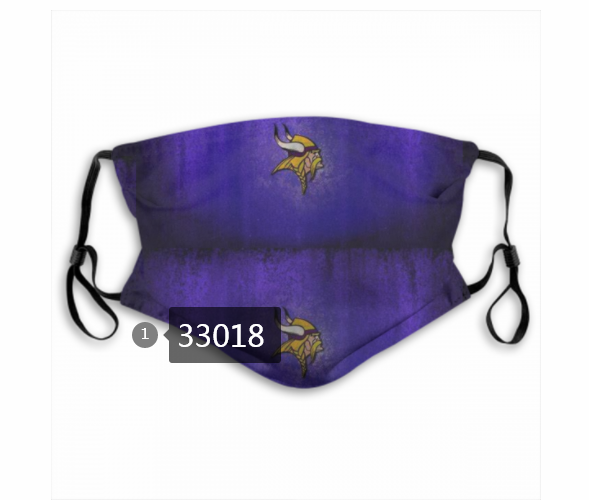 New 2021 NFL Minnesota Vikings #87 Dust mask with filter->nfl dust mask->Sports Accessory